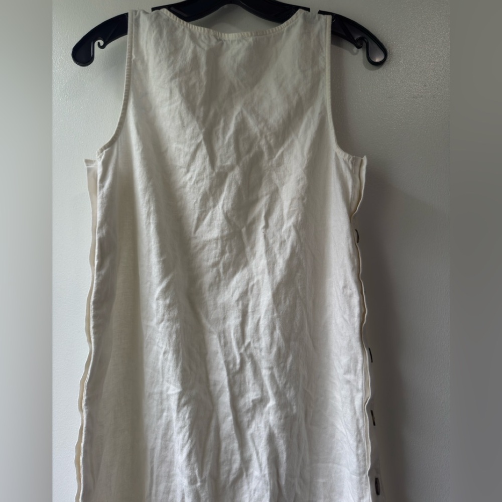 Madewell White Button-Side Midi Dress - Picture 7 of 9